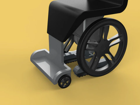 SMART WHEELCHAIR ELECTRIC AUTONOMOUS ROBOT CLIMBING STAIRS LIFT 3D Model