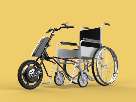 ACCESORIO DE MOTOR EL&Eacute;CTRICO POWER ASSIST BICICLETA DE MANO SILLA DE RUEDAS Modelo 3D