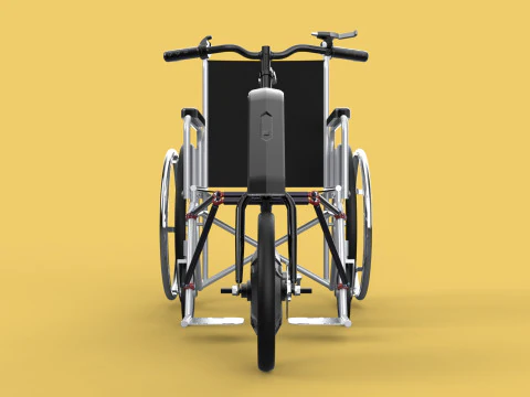 POWER ASSIST ELECTRIC MOTOR ATTACHMENT HANDCYCLE BIKE WHEELCHAIR 3D Model