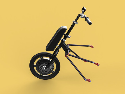 POWER ASSIST ELECTRIC MOTOR ATTACHMENT HANDCYCLE BIKE WHEELCHAIR 3D Model