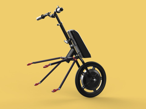 POWER ASSIST ELECTRIC MOTOR ATTACHMENT HANDCYCLE BIKE WHEELCHAIR 3D Model