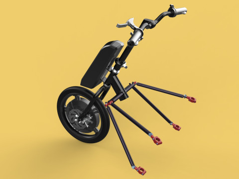 POWER ASSIST ELECTRIC MOTOR ATTACHMENT HANDCYCLE BIKE WHEELCHAIR 3D Model