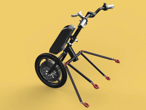 POWER ASSIST ELECTRIC MOTOR ATTACHMENT HANDCYCLE BIKE WHEELCHAIR 3D Model