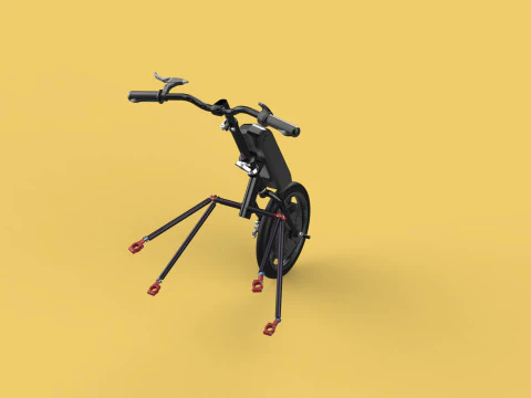 POWER ASSIST ELECTRIC MOTOR ATTACHMENT HANDCYCLE BIKE WHEELCHAIR 3D Model