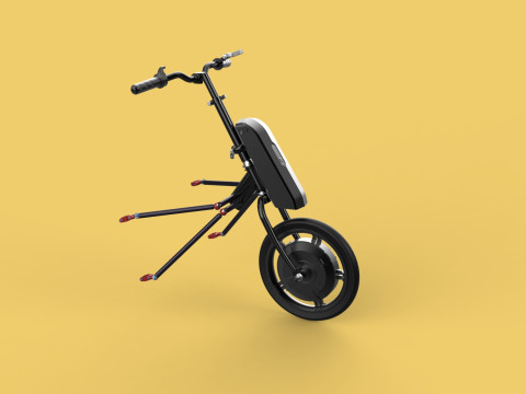POWER ASSIST ELECTRIC MOTOR ATTACHMENT HANDCYCLE BIKE WHEELCHAIR 3D Model