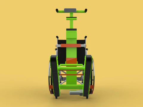 ELECTRIC STAIR CLIMBER ASSIST WHEELCHAIR CRAWLER LIFTS TROLLEY 3D Model