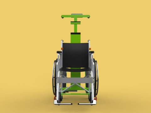 ELECTRIC STAIR CLIMBER ASSIST WHEELCHAIR CRAWLER LIFTS TROLLEY Model 3D