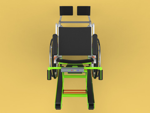 ELECTRIC STAIR CLIMBER ASSIST WHEELCHAIR CRAWLER LIFTS TROLLEY Model 3D