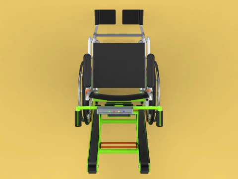ELECTRIC STAIR CLIMBER ASSIST WHEELCHAIR CRAWLER LIFTS TROLLEY 3D Model