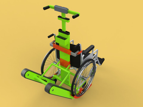 ELECTRIC STAIR CLIMBER ASSIST WHEELCHAIR CRAWLER LIFTS TROLLEY Model 3D