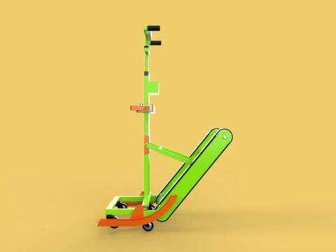 ELECTRIC STAIR CLIMBER ASSIST WHEELCHAIR CRAWLER LIFTS TROLLEY 3D Model