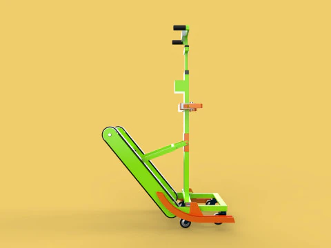ELECTRIC STAIR CLIMBER ASSIST WHEELCHAIR CRAWLER LIFTS TROLLEY 3D Model