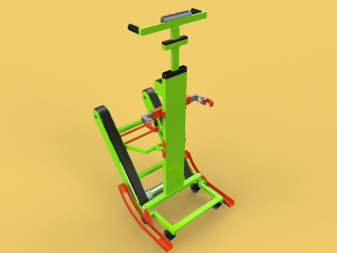 ELECTRIC STAIR CLIMBER ASSIST WHEELCHAIR CRAWLER LIFTS TROLLEY Model 3D