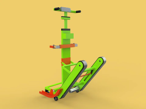 ELECTRIC STAIR CLIMBER ASSIST WHEELCHAIR CRAWLER LIFTS TROLLEY 3D Model
