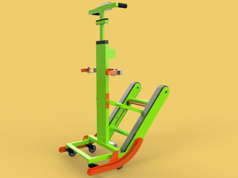ELECTRIC STAIR CLIMBER ASSIST WHEELCHAIR CRAWLER LIFTS TROLLEY Model 3D