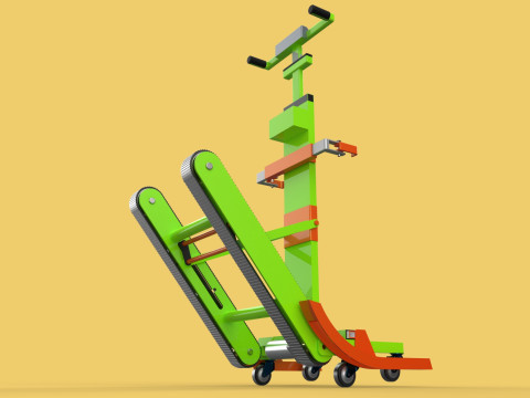 ELECTRIC STAIR CLIMBER ASSIST WHEELCHAIR CRAWLER LIFTS TROLLEY Model 3D