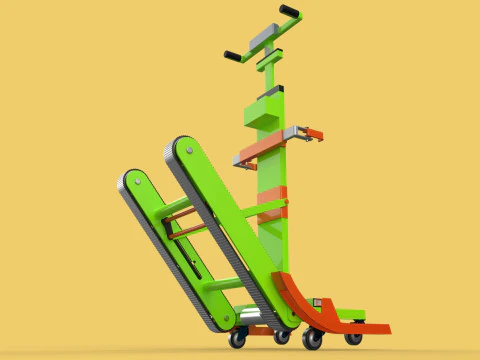ELECTRIC STAIR CLIMBER ASSIST WHEELCHAIR CRAWLER LIFTS TROLLEY 3D Model