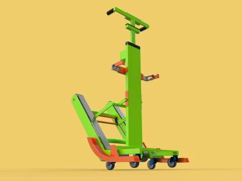 ELECTRIC STAIR CLIMBER ASSIST WHEELCHAIR CRAWLER LIFTS TROLLEY 3D Model