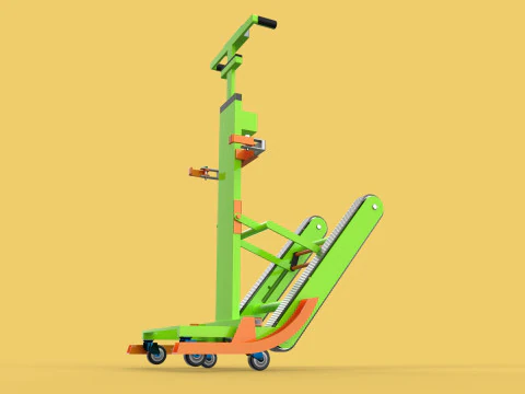 ELECTRIC STAIR CLIMBER ASSIST WHEELCHAIR CRAWLER LIFTS TROLLEY 3D Model