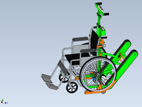 ELECTRIC STAIR CLIMBER ASSIST WHEELCHAIR CRAWLER LIFTS TROLLEY Model 3D