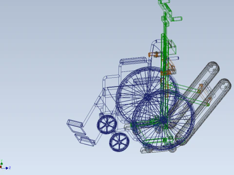 ELECTRIC STAIR CLIMBER ASSIST WHEELCHAIR CRAWLER LIFTS TROLLEY 3D Model