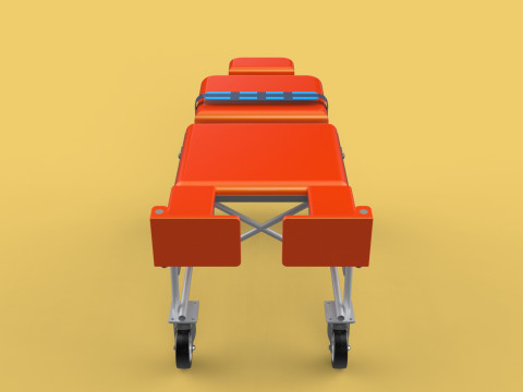 WHEELCHAIR MEDICAL AMBULANCE STRETCHER TROLLEY FOLDING BED CHAIR Modèle 3D