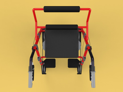 ROLLATOR ROLLING WHEELED WALKER FOLDABLE WALKING FRAME SEAT AID 3Dモデル