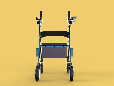 ELECTRIC ROLLATOR ROLLING WHEELED WALKER FOLDING WALKING FRAME 3D 모델