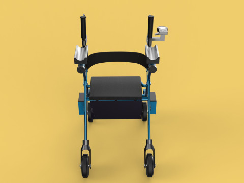 ELECTRIC ROLLATOR ROLLING WHEELED WALKER FOLDING WALKING FRAME 3D 모델