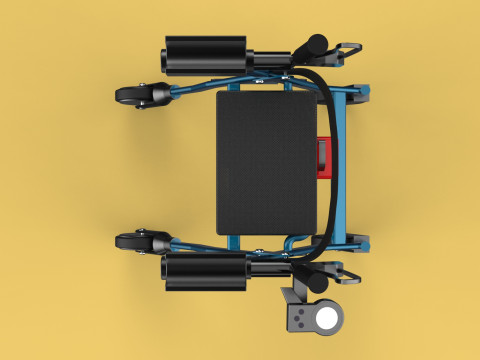 ELECTRIC ROLLATOR ROLLING WHEELED WALKER FOLDING WALKING FRAME 3D 모델
