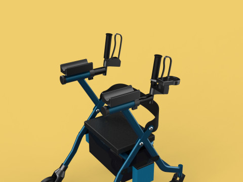 ELECTRIC ROLLATOR ROLLING WHEELED WALKER FOLDING WALKING FRAME 3D 모델