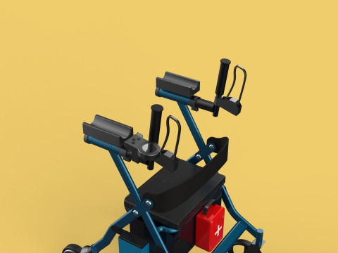 ELECTRIC ROLLATOR ROLLING WHEELED WALKER FOLDING WALKING FRAME 3D 모델