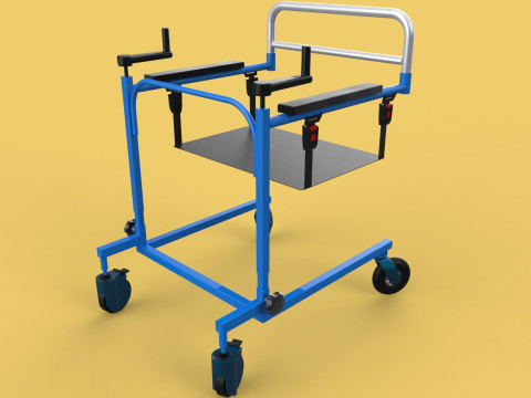 PEDIATRIC GAIT TRAINERS WALKER WALKING AIDS SEAT STAND ROLLATOR 3Dモデル