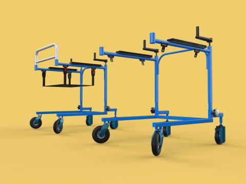 PEDIATRIC GAIT TRAINERS WALKER WALKING AIDS SEAT STAND ROLLATOR 3D Model