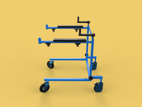 PEDIATRIC GAIT TRAINERS WALKER WALKING AIDS SEAT STAND ROLLATOR 3D Model