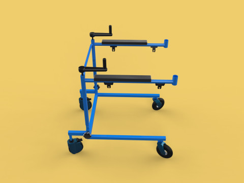 PEDIATRIC GAIT TRAINERS WALKER WALKING AIDS SEAT STAND ROLLATOR 3D Model