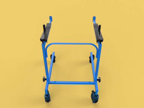 PEDIATRIC GAIT TRAINERS WALKER WALKING AIDS SEAT STAND ROLLATOR 3D Model
