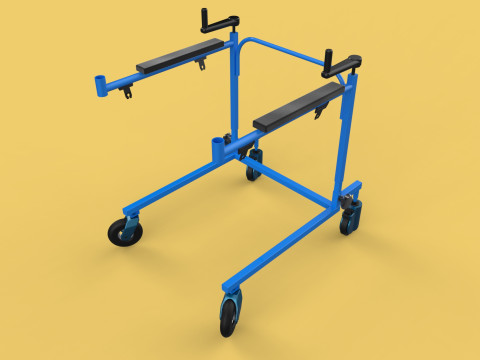 PEDIATRIC GAIT TRAINERS WALKER WALKING AIDS SEAT STAND ROLLATOR 3D Model