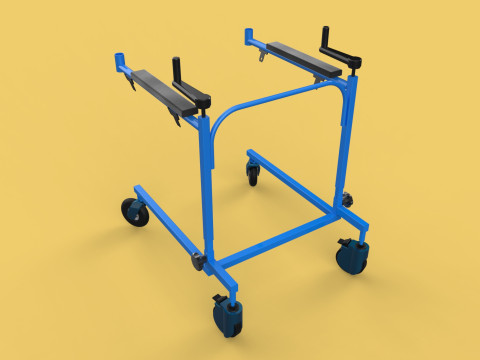 PEDIATRIC GAIT TRAINERS WALKER WALKING AIDS SEAT STAND ROLLATOR 3D Model