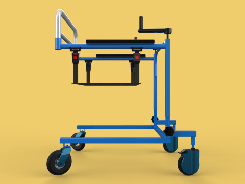 PEDIATRIC GAIT TRAINERS WALKER WALKING AIDS SEAT STAND ROLLATOR 3D Model