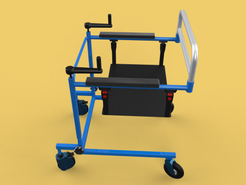 PEDIATRIC GAIT TRAINERS WALKER WALKING AIDS SEAT STAND ROLLATOR 3D Model