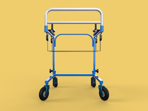 PEDIATRIC GAIT TRAINERS WALKER WALKING AIDS SEAT STAND ROLLATOR 3D Model
