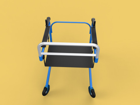 PEDIATRIC GAIT TRAINERS WALKER WALKING AIDS SEAT STAND ROLLATOR 3D Model