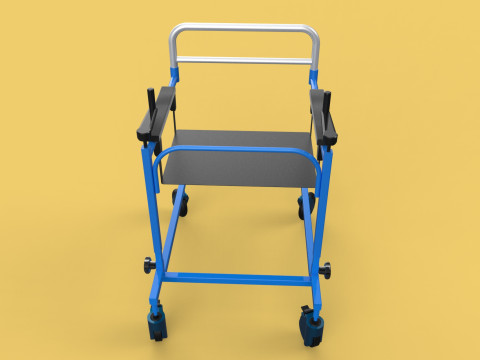 PEDIATRIC GAIT TRAINERS WALKER WALKING AIDS SEAT STAND ROLLATOR 3D Model