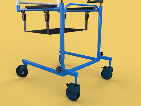 PEDIATRIC GAIT TRAINERS WALKER WALKING AIDS SEAT STAND ROLLATOR 3D Model