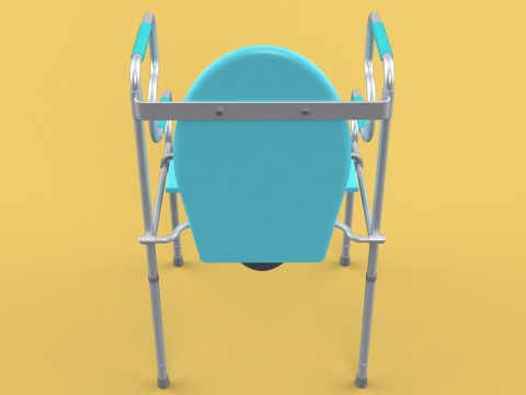 TOILET SEAT CHAIR COMMODE BEDSIDE BEDPAN WALKER STAND SHOWER AID Model 3D
