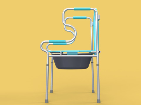 TOILET SEAT CHAIR COMMODE BEDSIDE BEDPAN WALKER STAND SHOWER AID Model 3D