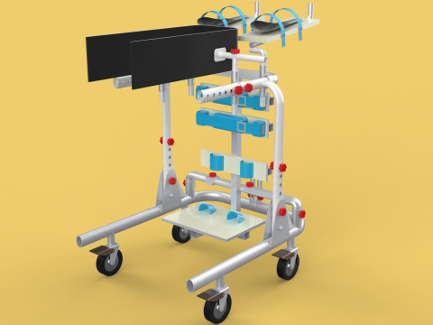 GAIT TRAINER SWING REHAB WALKING EXERCISE AIDS STAND PEDIATRIC 3Dモデル