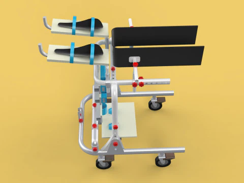 GAIT TRAINER SWING REHAB WALKING EXERCISE AIDS STAND PEDIATRIC 3D Model