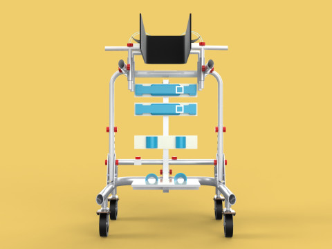 GAIT TRAINER SWING REHAB WALKING EXERCISE AIDS STAND PEDIATRIC 3Dモデル